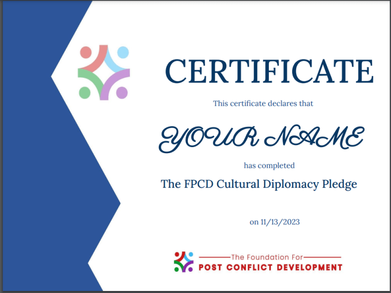 Take the FPCD Cultural Diplomacy Pledge